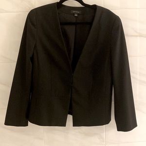 Ann Taylor Black Cutaway Blazer 14